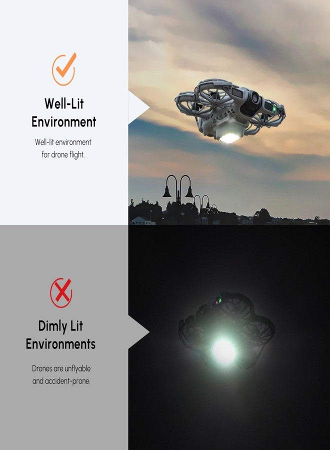 ستارت آر سي معدات هبوط مضيئة من STARTRC Neo 2، إضاءة ليلية/زيادة الارتفاع لملحقات DJI Neo 2 - Image 3